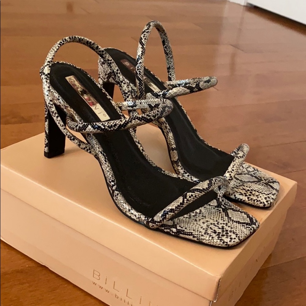 BILLINI SNAKE PRINT HEEL never worn